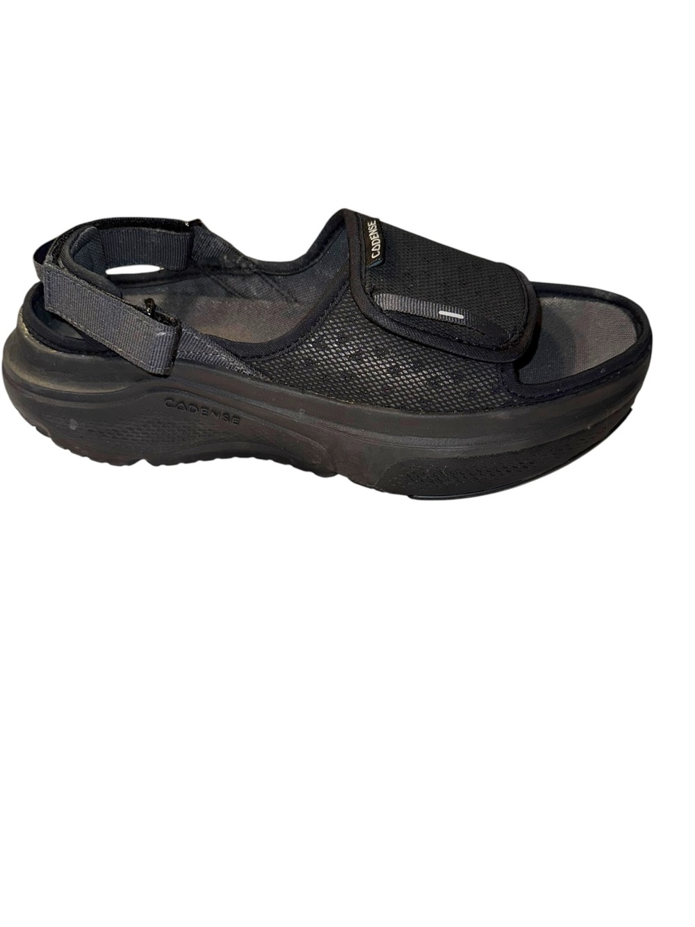 Cadense AERIO Men's 10 Black Adaptive Sandals Mobility Walking Shoes Adjustable